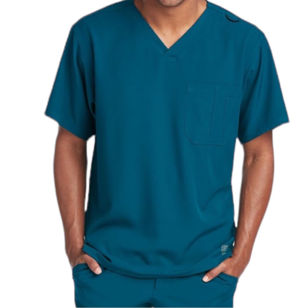 SKECHERS MEN'S STRUCTURE ONE
CHEST POCKET V- NECK SCRUB TOP/Pants 4X/3X